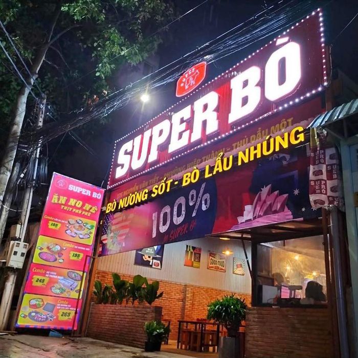 Hãy ghé qua Super Bò để thưởng thức hương vị bò tươi đặc biệt