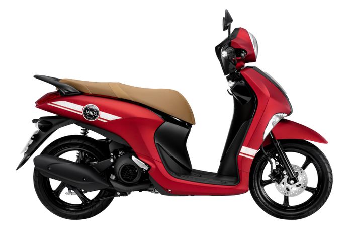 Yamaha Janus phiên bản giới hạn với 4 màu sắc mới, giá không thay đổi. Hình ảnh Yamaha Janus màu đỏ mờ.