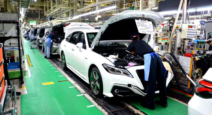 Toyota dẫn đầu thị trường ô tô năm 2022. Hình ảnh: nhà máy sản xuất Toyota ở Nhật Bản. toyota-japan-production-plant.webp