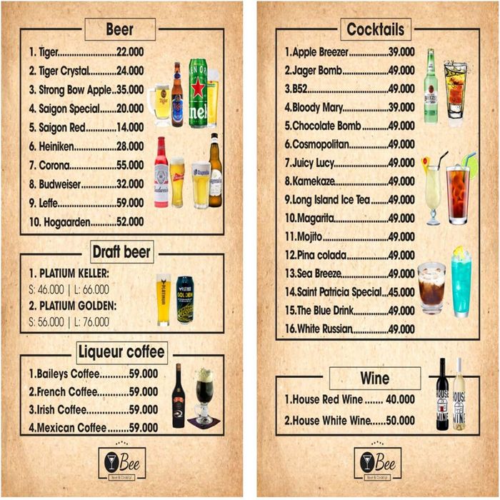 Bee Beer Cocktail - Điểm đến chill hàng đầu cho giới trẻ.