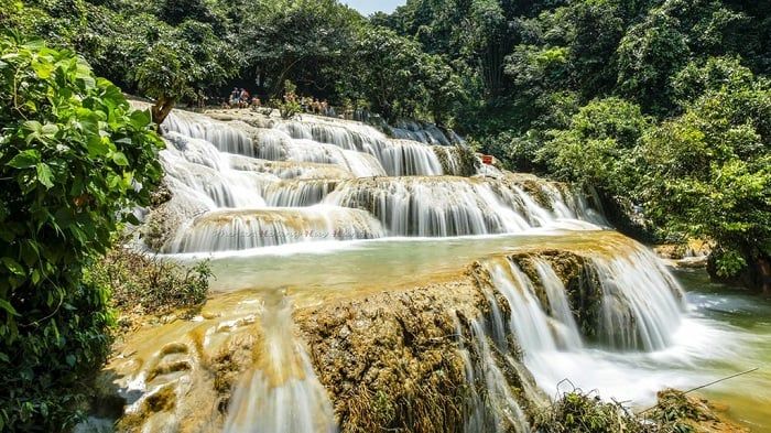 Thác Mây là một điểm check-in đẹp tại Thanh Hóa (Hình ảnh: Báo Thanh Niên)