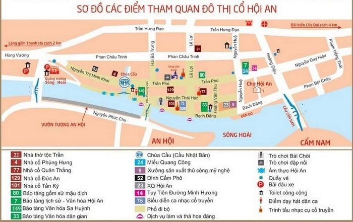 bản đồ thành phố Hội An