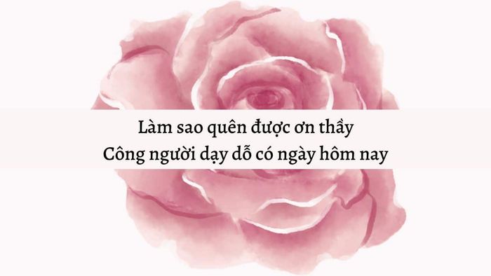 Bài thơ về ngày 20/11