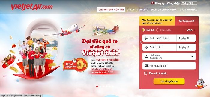 Thủ tục đổi vé máy bay Vietjet Air