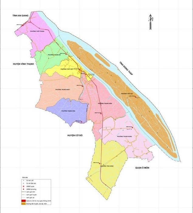 Bản đồ quận Thốt Nốt (Nguồn: Nhà Đất Mới)