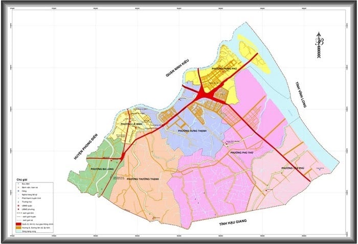 Bản đồ quận Cái Răng (Nguồn: Nhà Đất Mới)