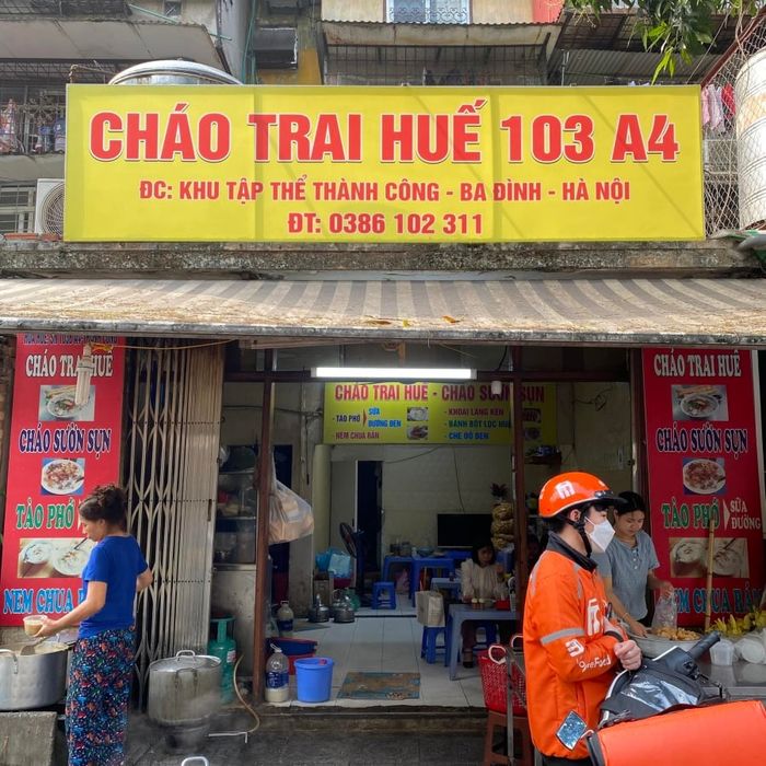 Cháo trai Hà Nội