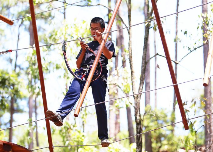 Thách thức bản thân với trò đu dây zipline số 11 tại Datanla High Rope Course