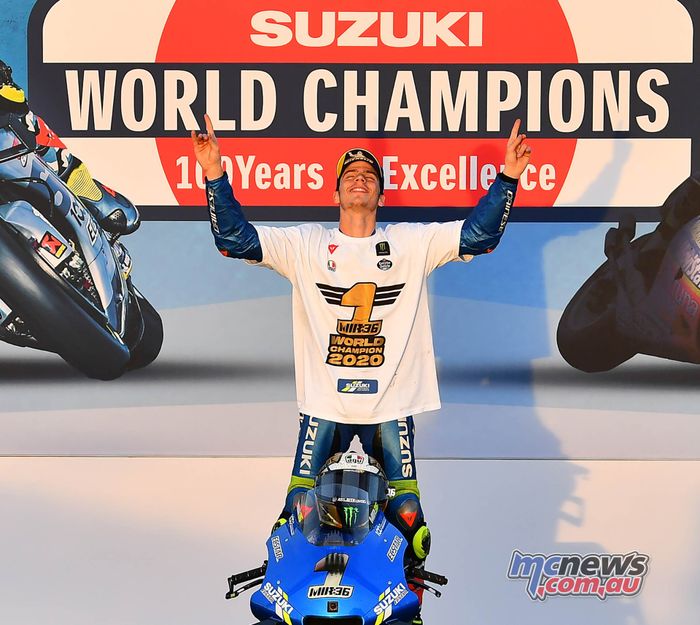 Joan Mir của Suzuki đoạt ngôi vô địch MotoGP 2020