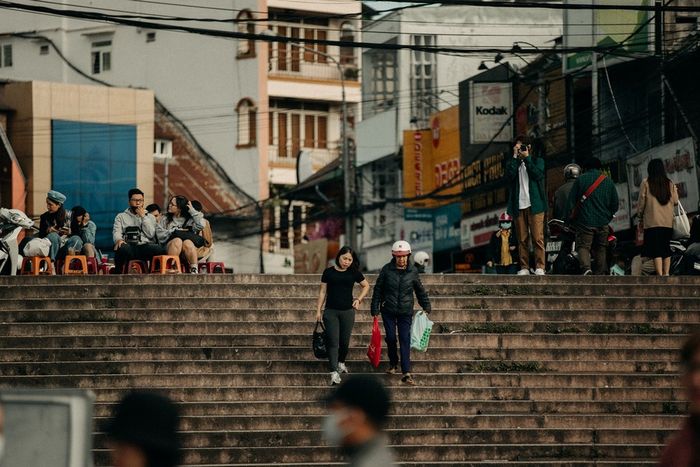 Sáng tại khu Hòa Bình, vẻ đẹp đơn giản giữa trái tim Đà Lạt