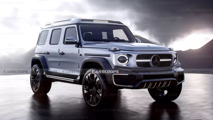 Đây là một phác thảo về thiết kế của phiên bản nhỏ của Mercedes G-Class sắp ra mắt. (Ảnh: carscoops)</em>