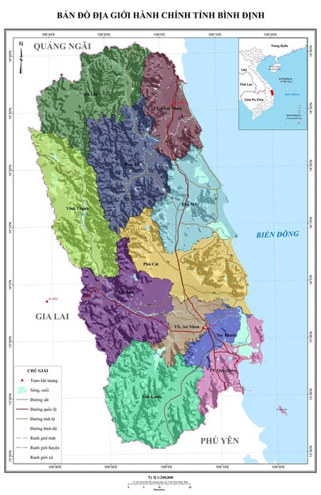 Bản đồ của tỉnh Bình Định