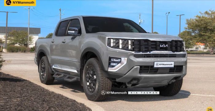 Xe bán tải KIA Tasman này đẹp quá, Ford Ranger chắc phải e dè thôi