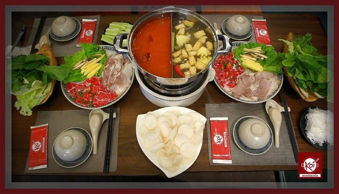 Lẩu bò nhúng dấm Kói