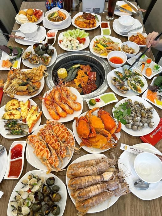 Buffet hải sản ở Hà Nội