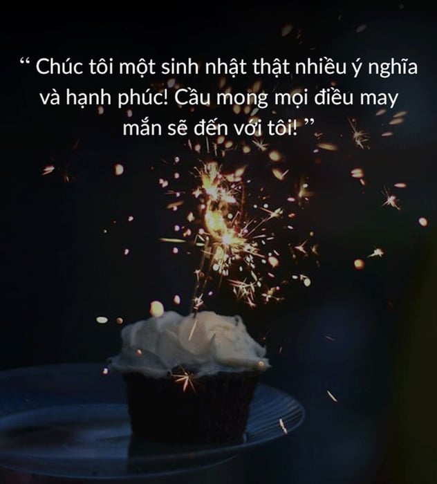 Chúc mừng sinh nhật cho bản thân