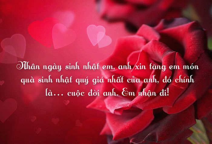 Chúc mừng sinh nhật vợ yêu