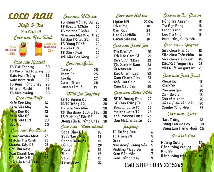 Coco Nau Kafe Tea, quán cà phê Địa Trung Hải ở trái tim Pleiku 4