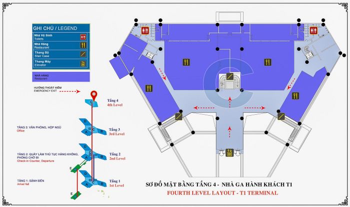 Bản đồ của Sân bay Nội Bài