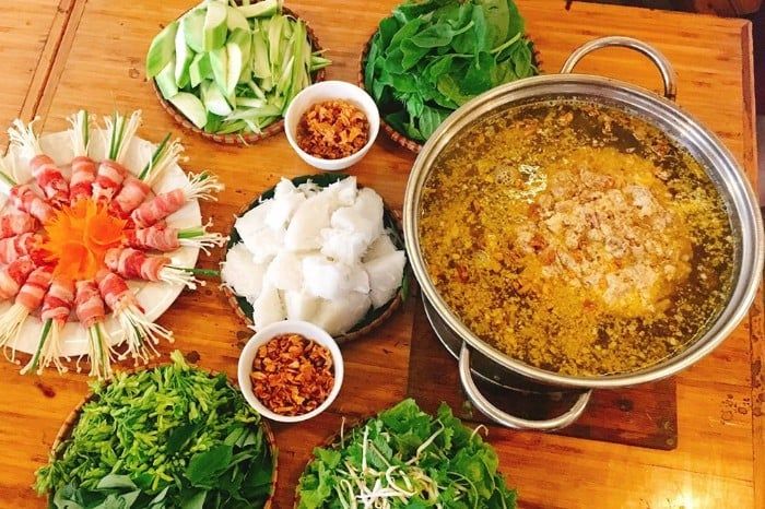 món lẩu cua đồng