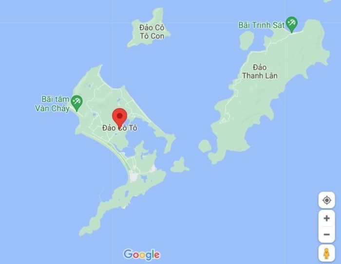 Bản đồ du lịch đảo Cô Tô trên Google Maps