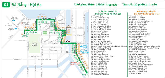 Xe bus Hội An Đà Nẵng 