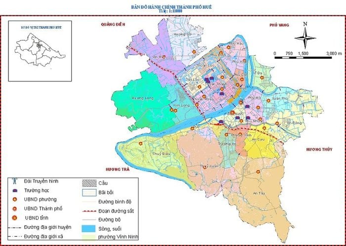 bản đồ du lịch Huế