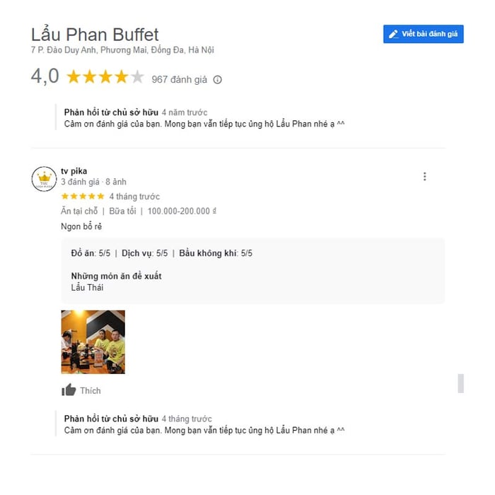 Lẩu Phan - thương hiệu lẩu nổi tiếng tại thủ đô