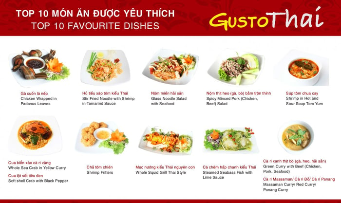 Nhà Hàng Gusto Thái - Nơi trải nghiệm ẩm thực Thái Lan đặc sắc 9