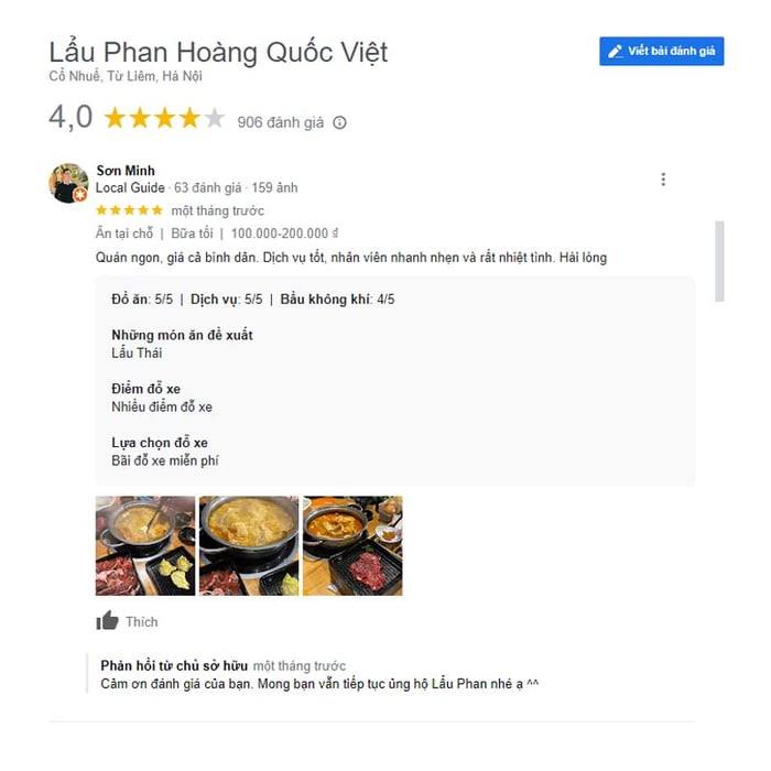 Lẩu Phan - thương hiệu lẩu nổi tiếng tại thủ đô