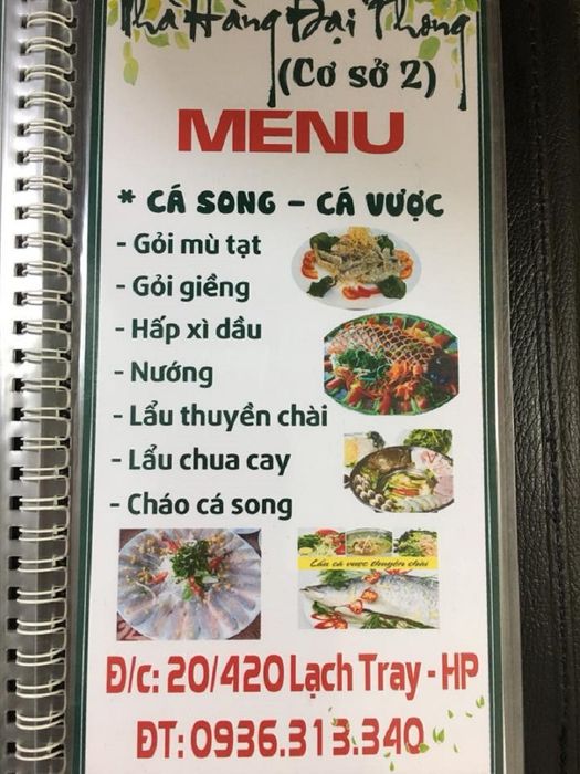 Thực đơn hấp dẫn tại Nhà hàng Đại Phong Hải Phòng 10