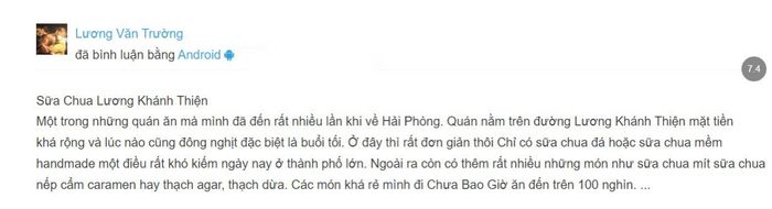 Sữa chua Lương Khánh Thiện - Một món ăn đáng nhớ