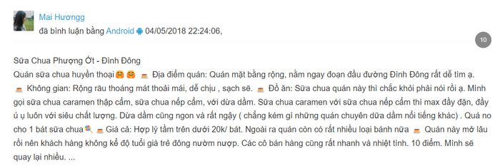 Xoa dịu cơn đau bao tử với Sữa chua Phượng Ớt Hải Phòng được biết đến như là điểm nổi bật nhất tại khu Đình Đông 8