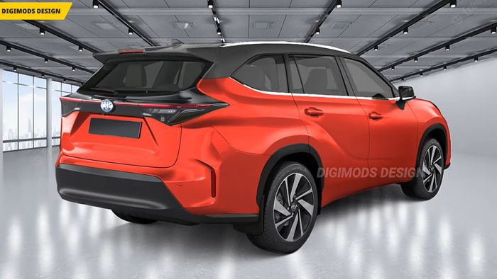 Bức ảnh phác họa của Toyota Highlander mới thật sự ấn tượng và sẵn sàng đấu với Honda Pilot.