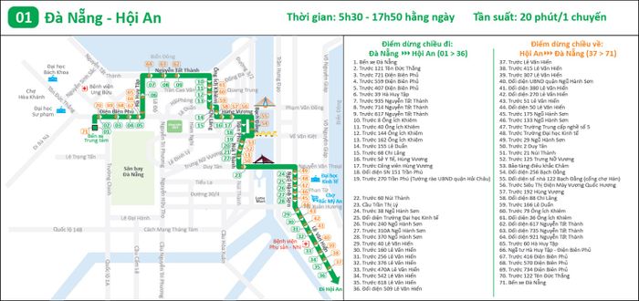 Gợi ý lịch trình đi từ Đà Nẵng đến Hội An bằng xe bus số 6