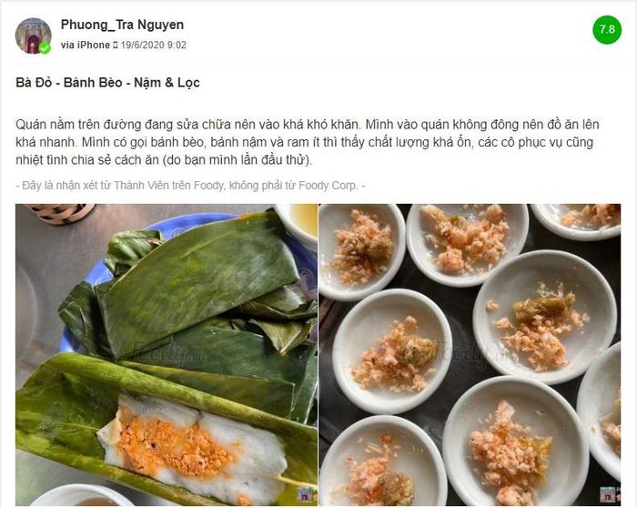 Thưởng thức ẩm thực truyền thống Huế tại quán bánh Mụ Đỏ 13