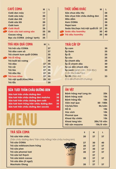 COMA Cafe nằm ngay trong khu vực trung tâm của thành phố, mang đến cho bạn không chỉ thức uống ngon mà còn là không gian lý tưởng để thưởng thức và trò chuyện cùng bạn bè.