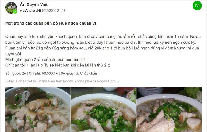 Quán bún bò Huế chỉ hoạt động vào ban đêm với đặc điểm rất độc đáo 5