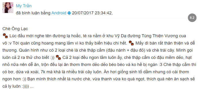 Hãy trở về những kỷ niệm thơ ấu với hương vị đặc biệt của Chè Ông Lạc Huế.