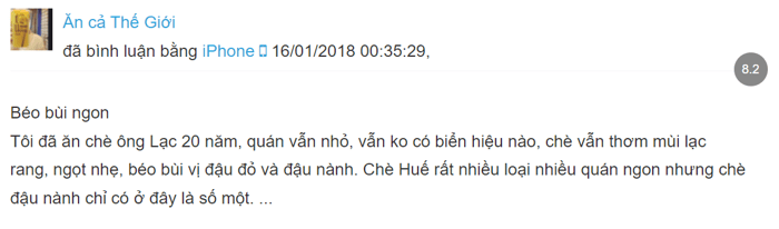 Hãy tìm về những kỷ niệm thơ ấu với hương vị đặc biệt của Chè Ông Lạc Huế.