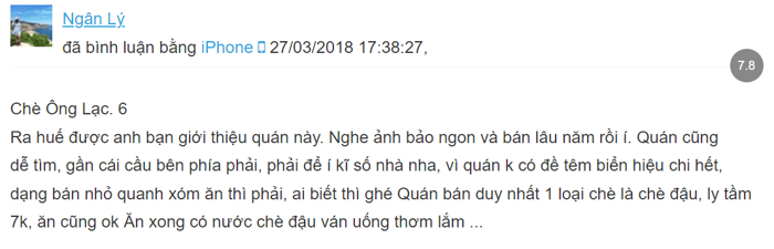 Hãy trở về những kỷ niệm thơ ấu với hương vị đặc biệt của Chè Ông Lạc Huế.