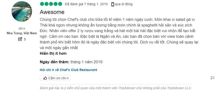 Nhà hàng Chef's Club - Skylight Nha Trang - Trải nghiệm ẩm thực đẳng cấp tại điểm đến Quốc tế hàng đầu Nha Trang 29