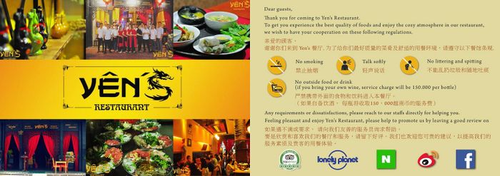 Yến's Restaurant Nha Trang - Mang lại cho bạn những kỷ niệm đẹp về những bữa ăn gia đình