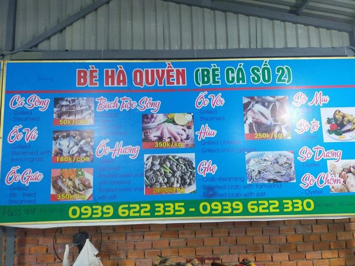 Bè Hà Quyền - Đặc sản hải sản tươi sống từ làng chài Hàm Ninh 3.