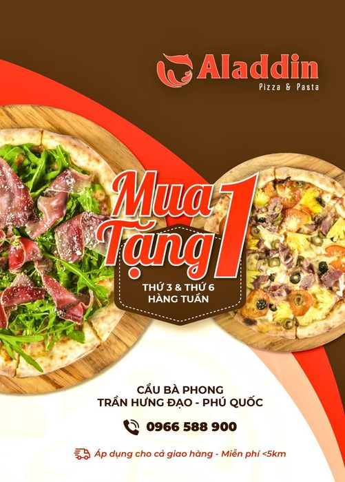 Aladdin Pizza - Trải nghiệm hương vị pizza số 1 tại Phú Quốc.
