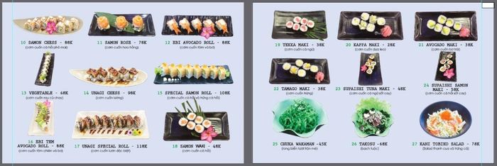 Thưởng thức ẩm thực tại Sushi băng chuyền Sister là trải nghiệm chuẩn vị xứ sở hoa anh đào.