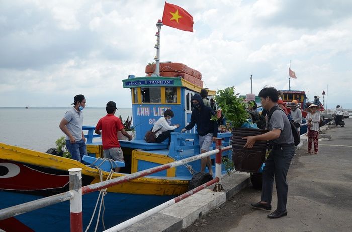 Xã đảo Thạnh An tiếp tục hiện lên với màu xanh ngắt trước biển xanh hiền hòa