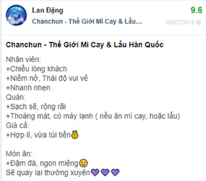 Khám phá những món ngon tại Chanchun Thế Giới Mì Cay và Lẩu Hàn Quốc