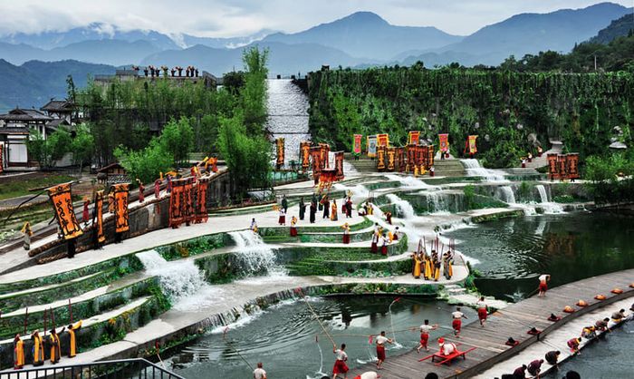 Đô Giang Yển, một điểm đẹp giữa lòng Thành Đô.