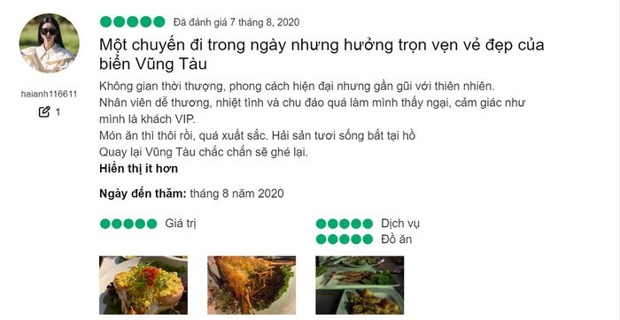 Khám phá nhà hàng 4 sao với tầm nhìn biển đẹp số 13 tại Marina Club Vũng Tàu